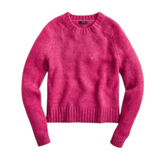 J. Crew Sweaters - J. Crew Women's Alpaca Wool Blend Crewneck Sweater Fuchsia Heather NWT